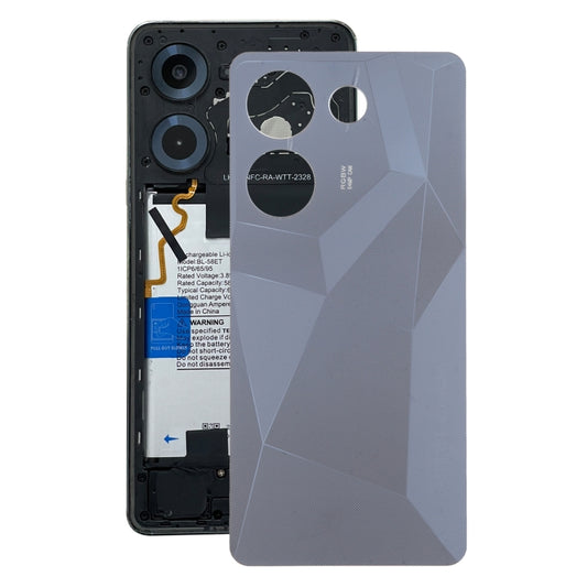 For Tecno Camon 20 Pro Original Battery Back Cover(Black) - Back Cover by PMC Jewellery | Online Shopping South Africa | PMC Jewellery | Buy Now Pay Later Mobicred