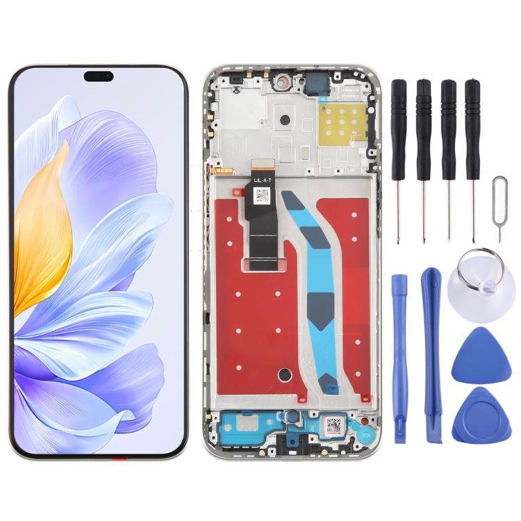 For Honor X60i Original LCD Screen Digitizer Full Assembly with Frame (Silver) - LCD Screen by PMc TechLife | Online Shopping South Africa | PMc TechLife | Buy Now Pay Later Mobicred