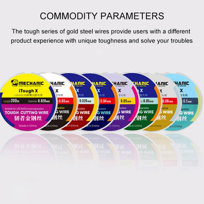 MECHANIC iTough X 200M 0.028MM LCD OLED Screen Cutting Wire - Welding Wire by MECHANIC | Online Shopping South Africa | PMC Jewellery