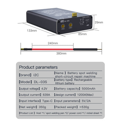 i2C DL-S03S Adjustable Mini Portable Spot Welder - Others by PMC Jewellery | Online Shopping South Africa | PMC Jewellery