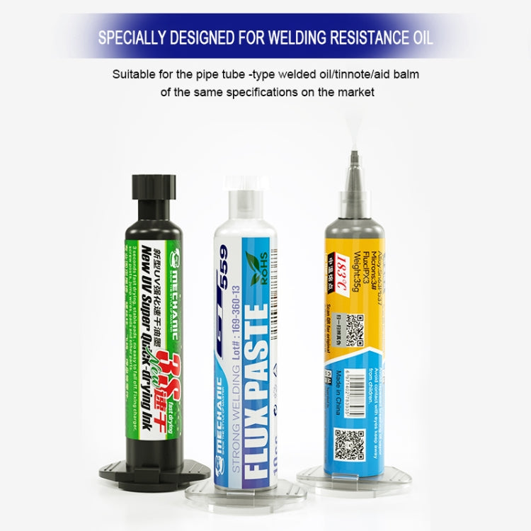 MECHANIC P09 Aluminum Alloy Tube Piston Solder Paste Flux Booster Syringe - Others by MECHANIC | Online Shopping South Africa | PMC Jewellery