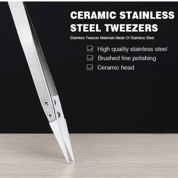 BAKU BA-I7-72MZ Stainless Steel Straight Tweezers - Tweezers by BAKU | Online Shopping South Africa | PMC Jewellery | Buy Now Pay Later Mobicred