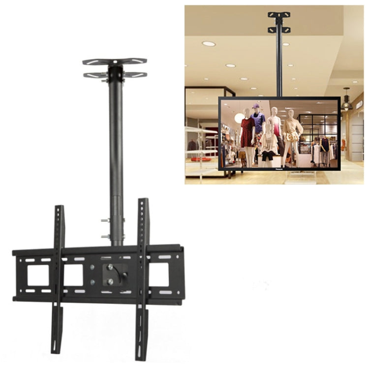 32-70 inch Universal Height & Angle Adjustable Single Screen TV Wall-mounted Ceiling Dual-use Bracket, Retractable Range: 0.5-2m - TV Brackets & Mounts by PMC Jewellery | Online Shopping South Africa | PMC Jewellery | Buy Now Pay Later Mobicred