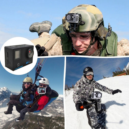 HAMTOD H12 UHD 4K WiFi  Sport Camera with Waterproof Case, Generalplus 4247, 0.66 inch + 2.0 inch LCD Screen, 170 Degree Wide Angle Lens (Silver) - HAMTOD by HAMTOD | Online Shopping South Africa | PMC Jewellery | Buy Now Pay Later Mobicred