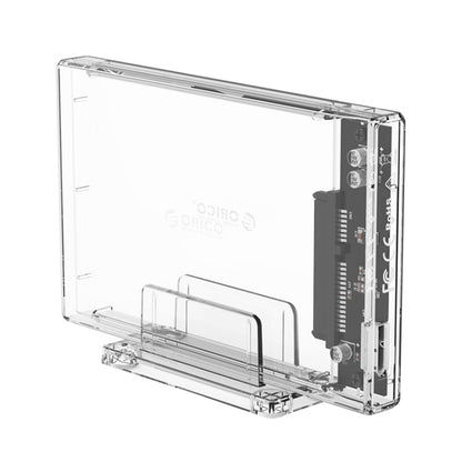 ORICO 2159U3 2.5 inch Transparent USB3.0 Hard Drive Enclosure with Stand - HDD Enclosure by ORICO | Online Shopping South Africa | PMC Jewellery | Buy Now Pay Later Mobicred