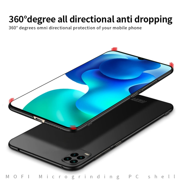 For Xiaomi Mi 10 Lite MOFI Frosted PC Ultra-thin Hard Case(Black) - Xiaomi Cases by MOFI | Online Shopping South Africa | PMC TechLife | Buy Now Pay Later Mobicred