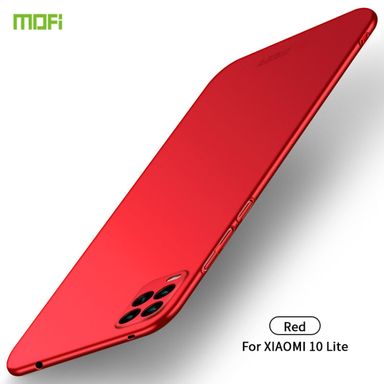 For Xiaomi Mi 10 Lite MOFI Frosted PC Ultra-thin Hard Case(Red) - Xiaomi Cases by MOFI | Online Shopping South Africa | PMC Jewellery