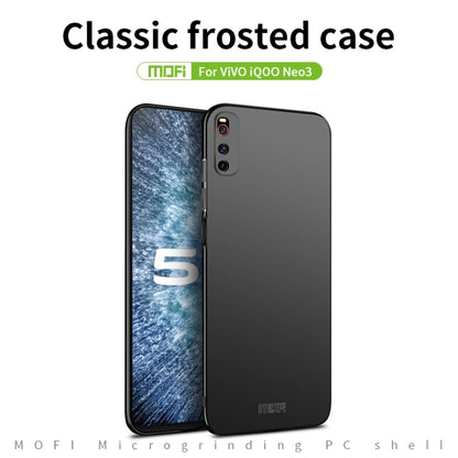 For Vivo iQOO Neo 3 MOFI Frosted PC Ultra-thin Hard Case(Black) - vivo Cases by MOFI | Online Shopping South Africa | PMC Jewellery