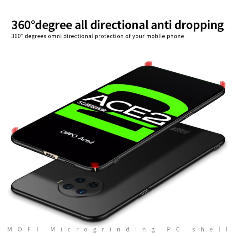 For OPPO Ace2 MOFI Frosted PC Ultra-thin Hard Case(Gold) - OPPO Cases by MOFI | Online Shopping South Africa | PMC TechLife