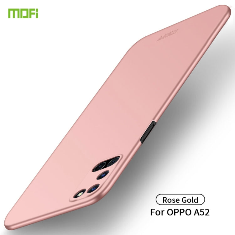 For OPPO A52 MOFI Frosted PC Ultra-thin Hard Case(Rose gold) - OPPO Cases by MOFI | Online Shopping South Africa | PMC Jewellery