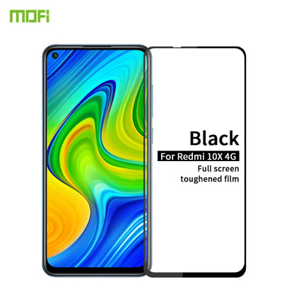 For Xiaomi RedMi 10X 4G MOFI 9H 2.5D Full Screen Tempered Glass Film(Black) -  by MOFI | Online Shopping South Africa | PMC Jewellery