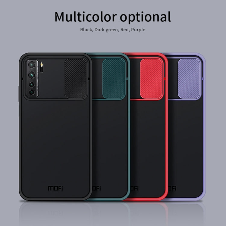 For Huawei nova 7 SE MOFI Xing Dun Series PC + TPU Anti-peep Waterproof And Anti-drop All-inclusive Protective Shell, Translucent Frosted(Red) - Huawei Cases by MOFI | Online Shopping South Africa | PMC Jewellery