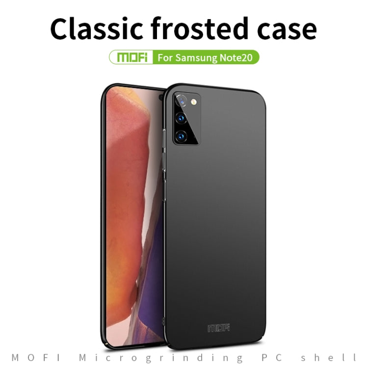 For Samsung Galaxy Note20 MOFI Frosted PC Ultra-thin Hard Case(Gold) - Galaxy Note20 Cases by MOFI | Online Shopping South Africa | PMC TechLife | Buy Now Pay Later Mobicred
