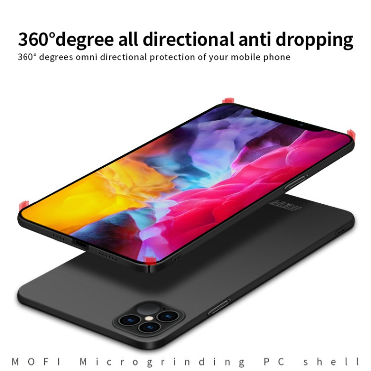 For iPhone 12 Pro Max MOFI Frosted PC Ultra-thin Hard Case(Red) - iPhone 12 Pro Max Cases by MOFI | Online Shopping South Africa | PMC TechLife