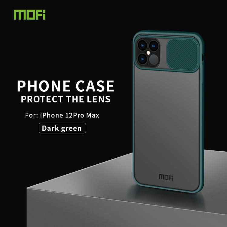 For iPhone 12 / 12 Pro MOFI Xing Dun Series Translucent Frosted PC + TPU Privacy Anti-glare Shockproof All-inclusive Protective Case(Green) - iPhone 12 / 12 Pro Cases by MOFI | Online Shopping South Africa | PMC Jewellery