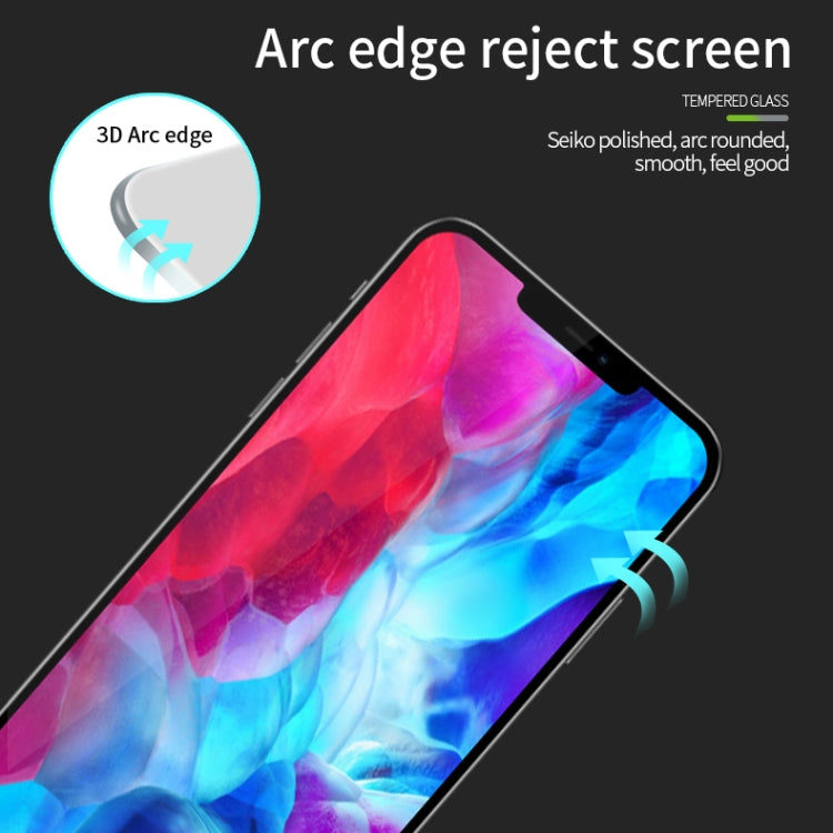 For iPhone 12 Pro Max MOFI 9H 3D Explosion-proof Curved Screen Tempered Glass Film(Black) - iPhone 12 Pro Max Tempered Glass by MOFI | Online Shopping South Africa | PMC TechLife | Buy Now Pay Later Mobicred