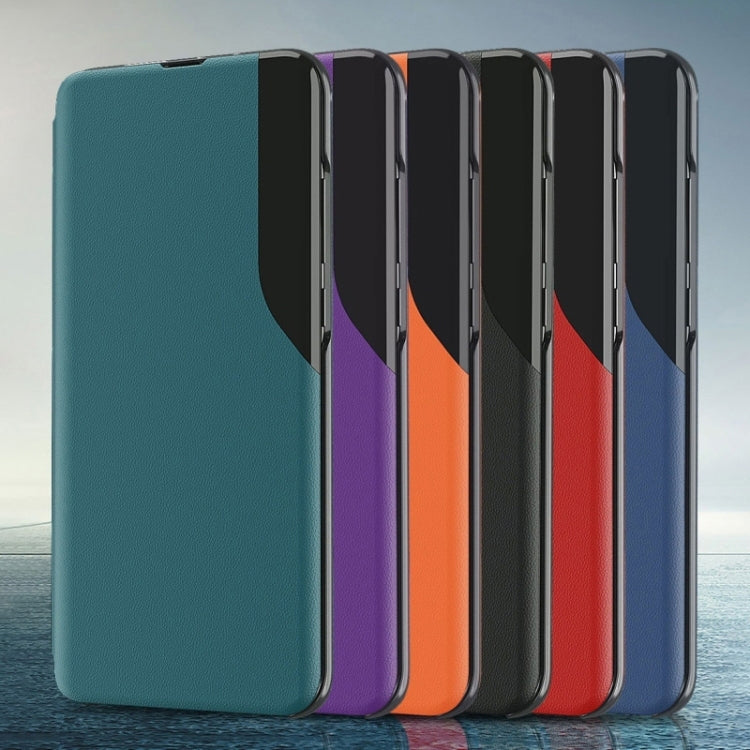 For Samsung Galaxy Note 10 Attraction Flip Holder Leather Phone Case(Blue) - Galaxy Phone Cases by PMC TechLife | Online Shopping South Africa | PMC TechLife | Buy Now Pay Later Mobicred