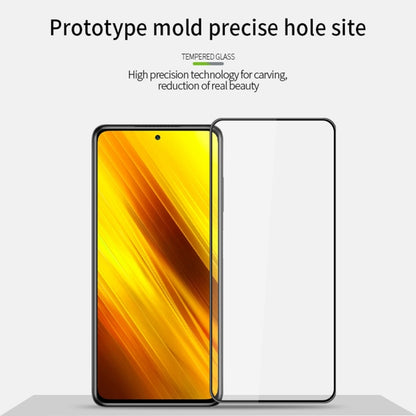 For Xiaomi Poco X3 / X3 NFC MOFI 9H 3D Explosion-proof Curved Screen Tempered Glass Film(Black) -  by MOFI | Online Shopping South Africa | PMC Jewellery