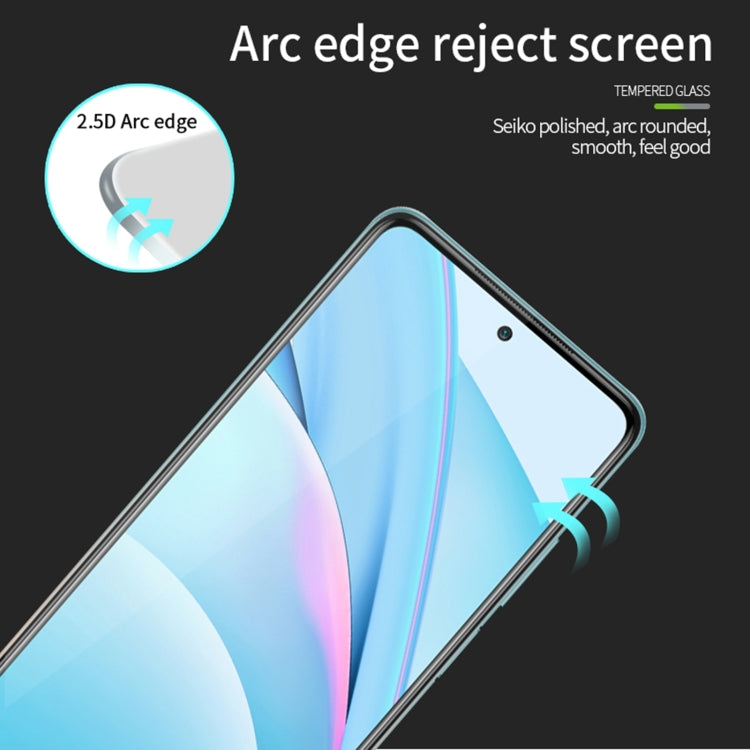 For Xiaomi 10T Lite MOFI 9H 2.5D Full Screen Tempered Glass Film(Black) -  by MOFI | Online Shopping South Africa | PMC Jewellery