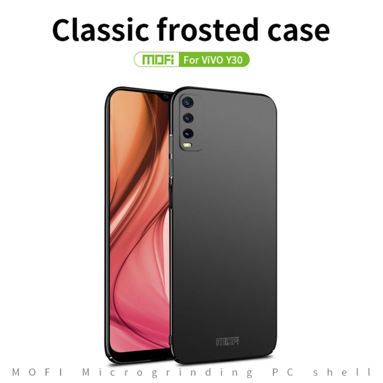 For vivo Y30 MOFI Frosted PC Ultra-thin Hard Case (Black) - vivo Cases by MOFI | Online Shopping South Africa | PMC Jewellery