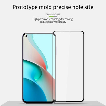 For Xiaomi Redmi Note9 5G MOFI 9H 2.5D Full Screen Tempered Glass Film(Black) -  by MOFI | Online Shopping South Africa | PMC Jewellery