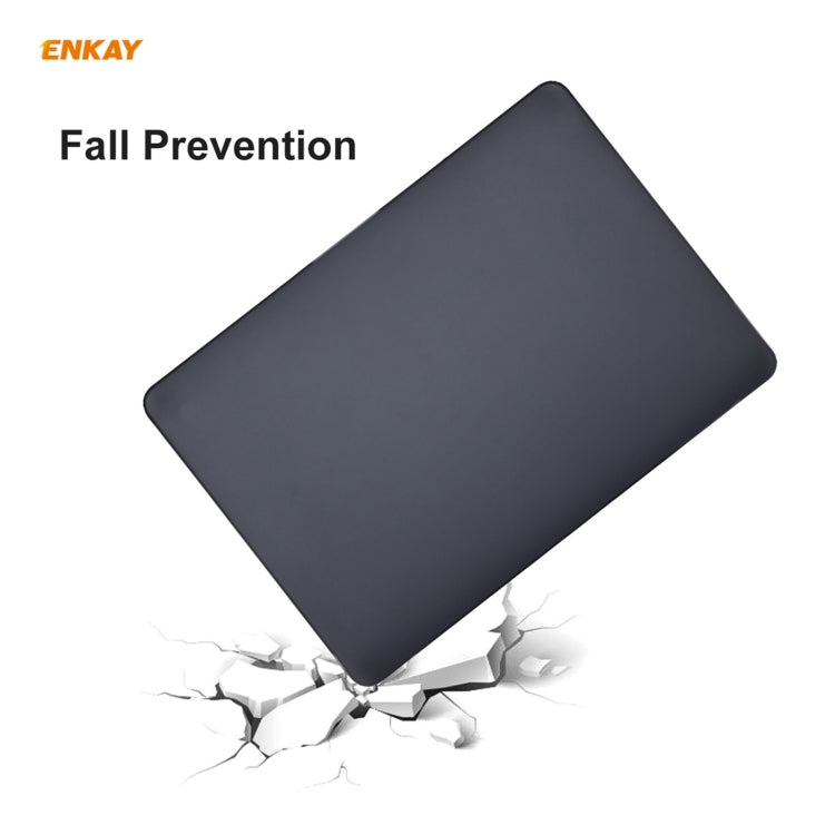 ENKAY 3 in 1 Matte Laptop Protective Case + US Version TPU Keyboard Film + Anti-dust Plugs Set for MacBook Pro 13.3 inch A1706 / A1989 / A2159 (with Touch Bar)(Grey) - MacBook Pro Cases by ENKAY | Online Shopping South Africa | PMC Jewellery | Buy Now Pay Later Mobicred