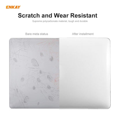 ENKAY 3 in 1 Crystal Laptop Protective Case + US Version TPU Keyboard Film + Anti-dust Plugs Set for MacBook Pro 13.3 inch A1706 / A1989 / A2159 (with Touch Bar)(Transparent) - MacBook Pro Cases by ENKAY | Online Shopping South Africa | PMC Jewellery | Buy Now Pay Later Mobicred