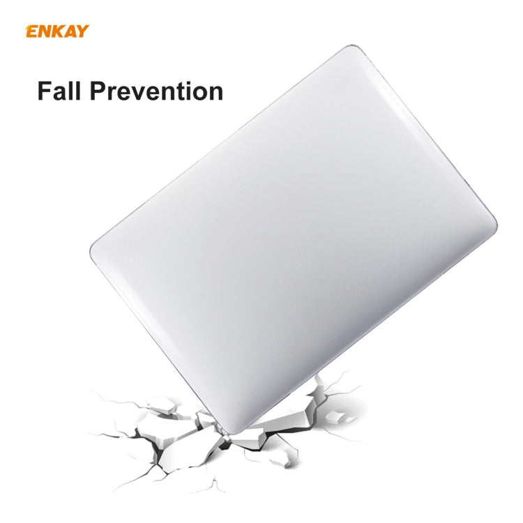 ENKAY 3 in 1  Crystal Laptop Protective Case + EU Version TPU Keyboard Film + Anti-dust Plugs Set for MacBook Pro 15.4 inch A1707 & A1990 (with Touch Bar)(Light Blue) - MacBook Pro Cases by ENKAY | Online Shopping South Africa | PMC Jewellery | Buy Now Pay Later Mobicred