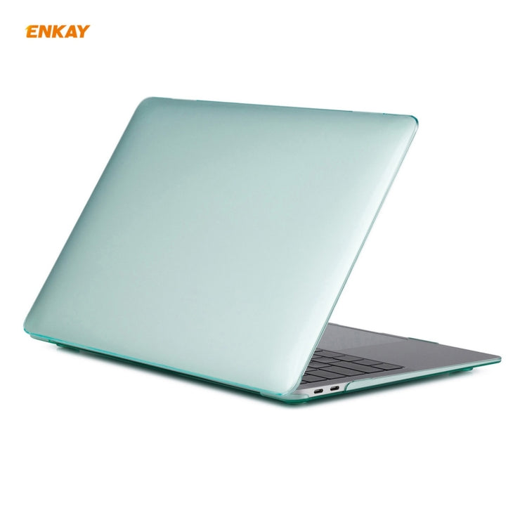 For MacBook Air 13.3 inch A2179 & A2337 2020 ENKAY 3 in 1 Crystal Laptop Protective Case + US Version TPU Keyboard Film + Anti-dust Plugs Set(Green) - MacBook Air Cases by WIWU | Online Shopping South Africa | PMC Jewellery | Buy Now Pay Later Mobicred