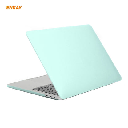 ENKAY 3 in 1 Matte Laptop Protective Case + US Version TPU Keyboard Film + Anti-dust Plugs Set for MacBook Pro 16 inch A2141 (with Touch Bar)(Green) - MacBook Pro Cases by ENKAY | Online Shopping South Africa | PMC Jewellery | Buy Now Pay Later Mobicred