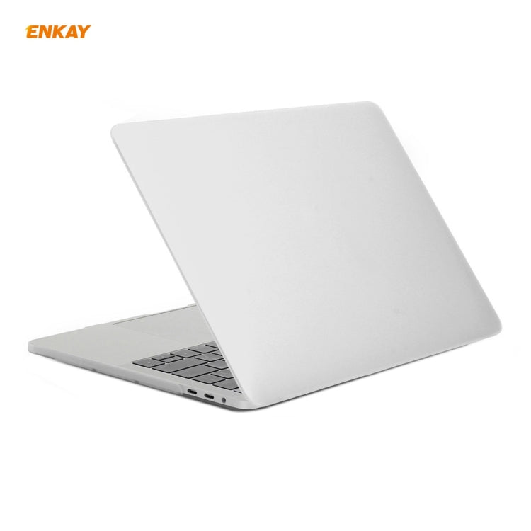 ENKAY 3 in 1 Matte Laptop Protective Case + US Version TPU Keyboard Film + Anti-dust Plugs Set for MacBook Pro 16 inch A2141 (with Touch Bar)(White) - MacBook Pro Cases by ENKAY | Online Shopping South Africa | PMC Jewellery | Buy Now Pay Later Mobicred