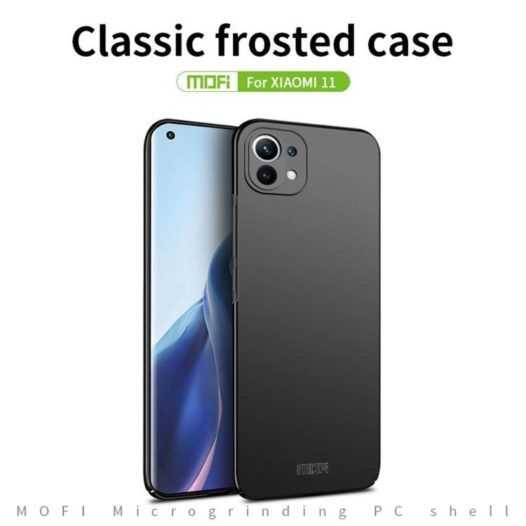 For Xiaomi Mi 11 MOFI Frosted PC Ultra-thin Hard Case(Red) - Xiaomi Cases by MOFI | Online Shopping South Africa | PMC TechLife