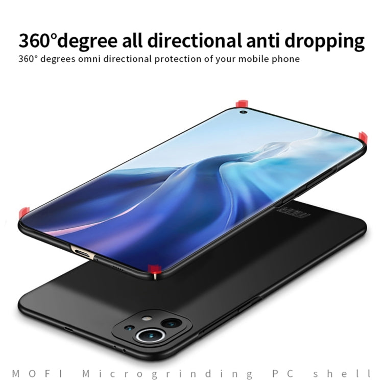 For Xiaomi Mi 11 MOFI Frosted PC Ultra-thin Hard Case(Red) - Xiaomi Cases by MOFI | Online Shopping South Africa | PMC TechLife