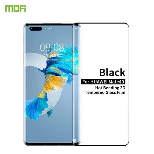 For Huawei Mate 40 MOFI 9H 3D Explosion Proof Hot Bending Full Screen Covered Tempered Glass Film(Black) - Huawei Tempered Glass by MOFI | Online Shopping South Africa | PMC Jewellery