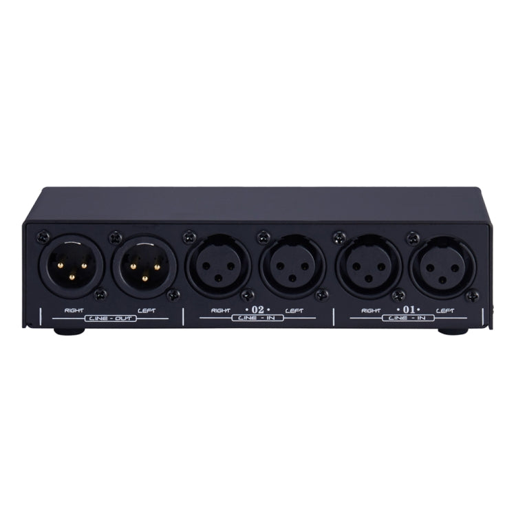 2-In 1-Out XLR Switcher Fully Balanced Passive Pre-Active Speaker Lossless Volume Control Switcher -  by PMC Jewellery | Online Shopping South Africa | PMC Jewellery | Buy Now Pay Later Mobicred