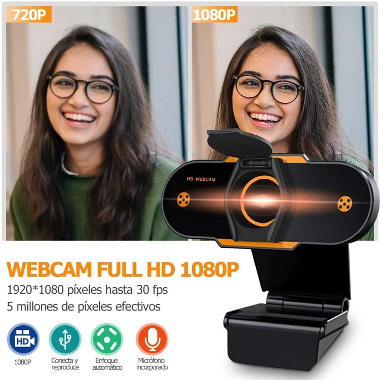 312 1080P HD USB 2.0 PC Desktop Camera Webcam with Mic, Cable Length: about 1.3m, Configuration:with Tripod - HD Camera by PMC Jewellery | Online Shopping South Africa | PMC Jewellery | Buy Now Pay Later Mobicred