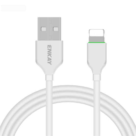 Hat-Prince ENKAY ENK-CB206 USB to 8 Pin Quick Charging Cable, Length: 1m - Normal Style Cable by ENKAY | Online Shopping South Africa | PMC Jewellery | Buy Now Pay Later Mobicred