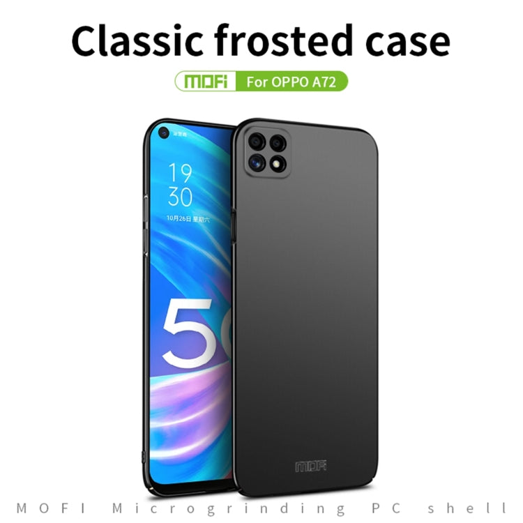 For OPPO A72 MOFI Frosted PC Ultra-thin Hard Case(Black) - OPPO Cases by MOFI | Online Shopping South Africa | PMC TechLife | Buy Now Pay Later Mobicred