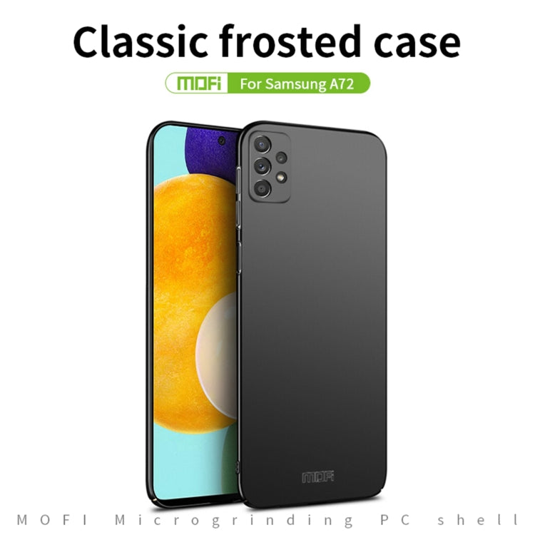 For Samsung Galaxy A72 5G / 4G MOFI Frosted PC Ultra-thin Hard Case(Black) - Galaxy Phone Cases by MOFI | Online Shopping South Africa | PMC Jewellery