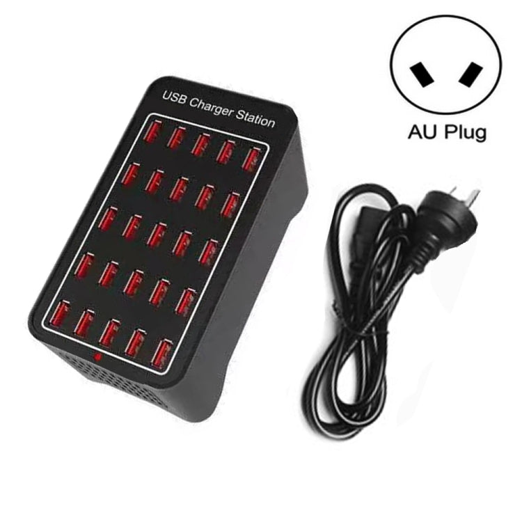 150W 25 USB Ports Fast Charger Station Smart Charger, AC 110-240V, Plug Size:AU Plug - Multifunction Charger by PMC Jewellery | Online Shopping South Africa | PMC Jewellery | Buy Now Pay Later Mobicred