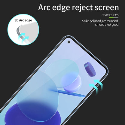 For Xiaomi Mi 11 Lite MOFI 9H 3D Explosion-proof Curved Screen Tempered Glass Film(Black) -  by MOFI | Online Shopping South Africa | PMC Jewellery