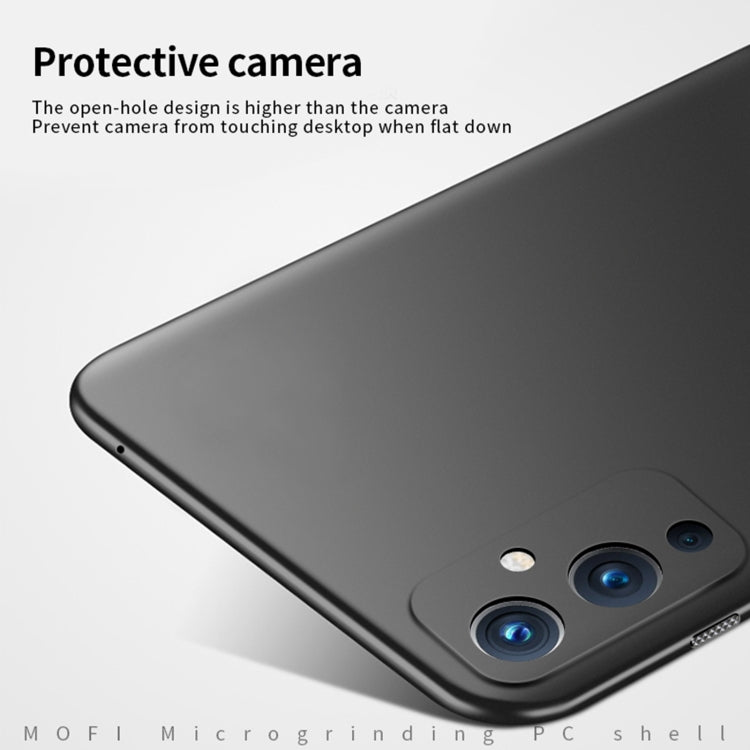 For OnePlus 9 MOFI Frosted PC Ultra-thin Hard Case(Black) - OnePlus Cases by MOFI | Online Shopping South Africa | PMC Jewellery