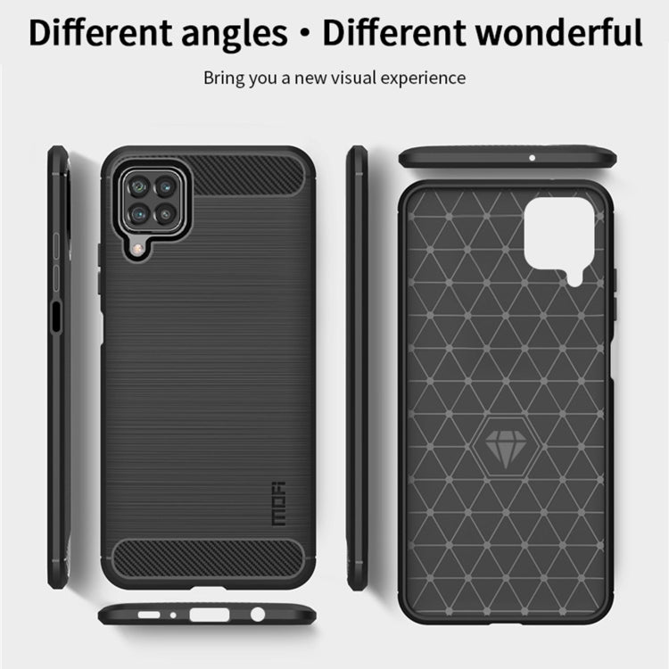 For Samsung Galaxy F62 / M62 MOFI Gentleness Series Brushed Texture Carbon Fiber Soft TPU Case(Grey) - Galaxy Phone Cases by MOFI | Online Shopping South Africa | PMC Jewellery