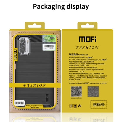 For Xiaomi Redmi K40 / K40 Pro / K40 Pro+ / Poco F3 MOFI Gentleness Series Brushed Texture Carbon Fiber Soft TPU Case(Black) - Xiaomi Cases by MOFI | Online Shopping South Africa | PMC Jewellery