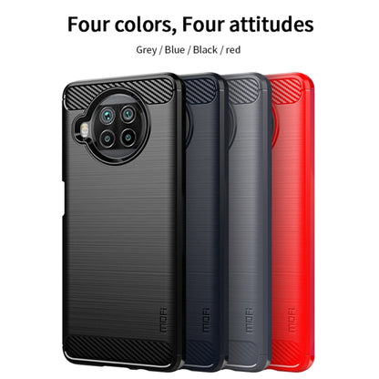 For Xiaomi Mi 10T Lite /Mi 10i 5G / Note 9 Pro 5G MOFI Gentleness Series Brushed Texture Carbon Fiber Soft TPU Case(Red) - Xiaomi Cases by MOFI | Online Shopping South Africa | PMC Jewellery