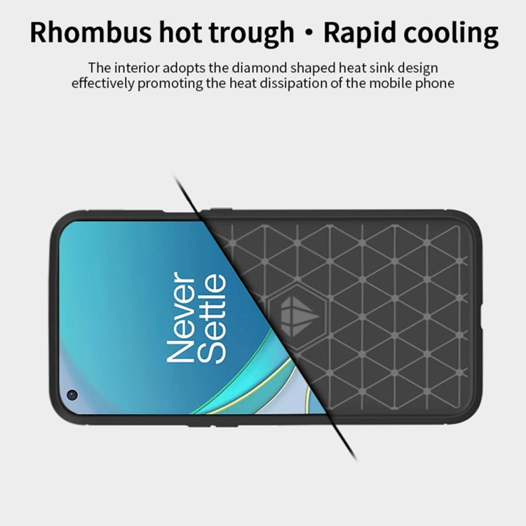 For OnePlus 9 Pro MOFI Gentleness Series Brushed Texture Carbon Fiber Soft TPU Case(Red) - OnePlus Cases by MOFI | Online Shopping South Africa | PMC Jewellery | Buy Now Pay Later Mobicred