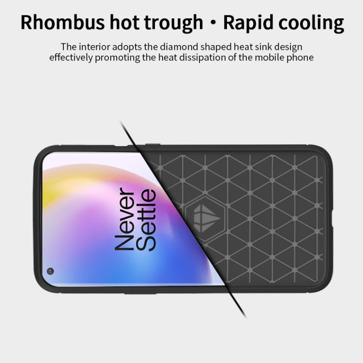 For OnePlus 8 Pro MOFI Gentleness Series Brushed Texture Carbon Fiber Soft TPU Case(Blue) - OnePlus Cases by MOFI | Online Shopping South Africa | PMC TechLife | Buy Now Pay Later Mobicred