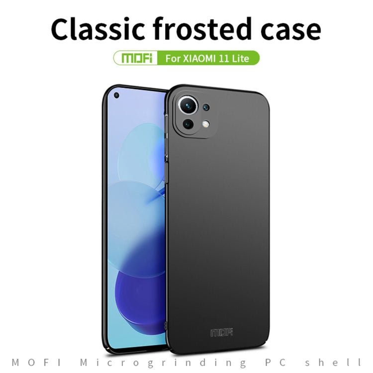 For Xiaomi Mi 11 Lite MOFI Frosted PC Ultra-thin Hard Case(Red) - Xiaomi Cases by MOFI | Online Shopping South Africa | PMC TechLife | Buy Now Pay Later Mobicred