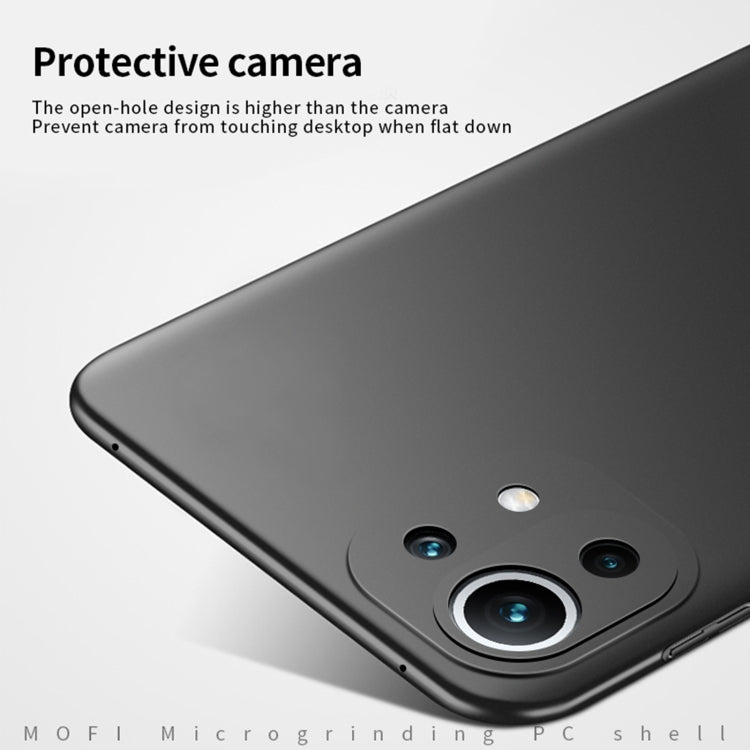 For Xiaomi Mi 11 Lite MOFI Frosted PC Ultra-thin Hard Case(Red) - Xiaomi Cases by MOFI | Online Shopping South Africa | PMC TechLife | Buy Now Pay Later Mobicred