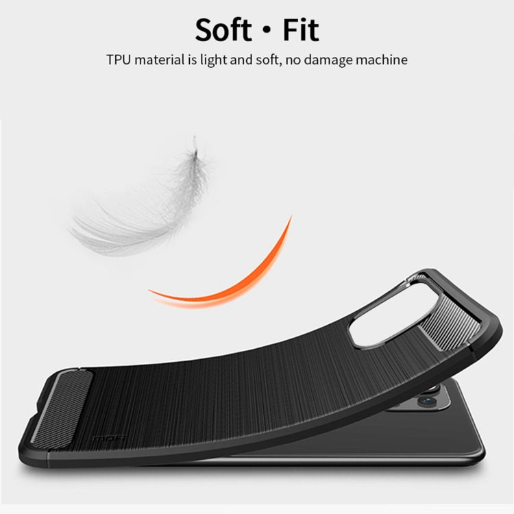 For Xiaomi Mi 11 Lite MOFI Gentleness Series Brushed Texture Carbon Fiber Soft TPU Case(Blue) - Xiaomi Cases by MOFI | Online Shopping South Africa | PMC Jewellery